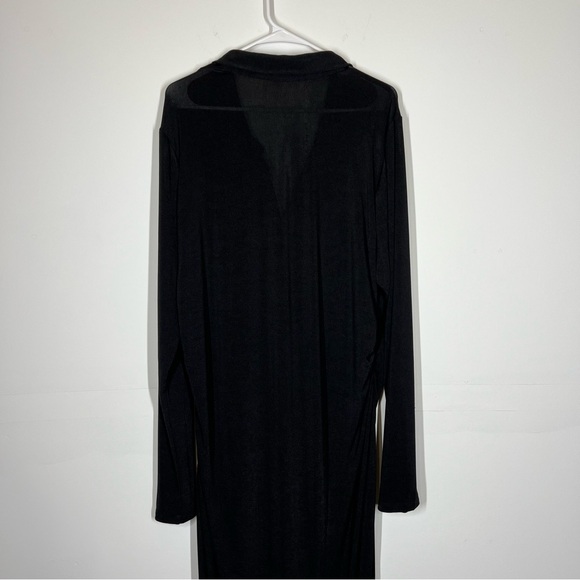 GOOD AMERICAN Black Button-Down Midi Dress - Picture 8 of 11